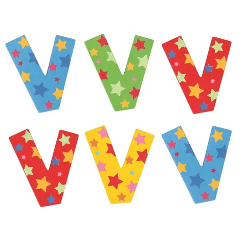 Bigjigs Toys Hvězdičkové písmenko V / od 3 let