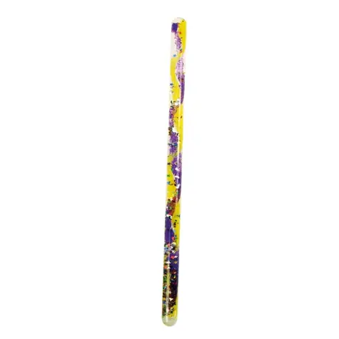 Bigjigs Toys Spirálová kouzelná hůlka 1 ks fialovo-žlutá / od 3 let 