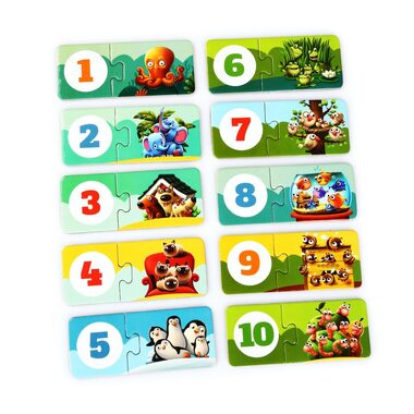 Puzzlika 13005 Přátelé - naučné puzzle / 20 dílků / od 3 let