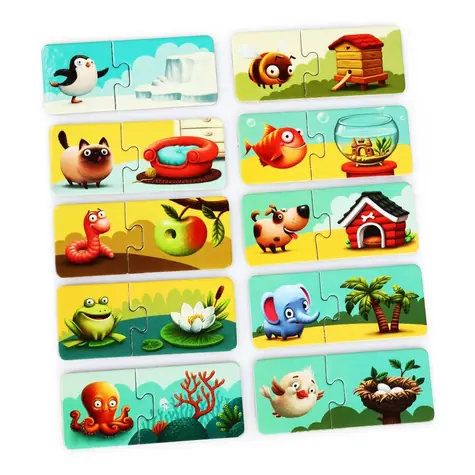 Puzzlika 13074 Můj domov - naučné puzzle / 20 dílků / od 2 let