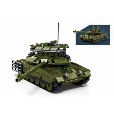 Sluban Model Bricks M38-B1377 Tank T-90M-S 1:35 / počet dílků: 811 / od 8 let