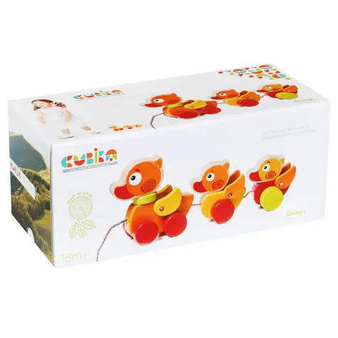 CUBIKA 13722 Tahací kačenky dřevěné / od 18 měsíců