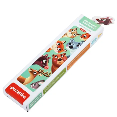 Puzzlika 14798 Lesní zvířátka - naučné puzzle 8 zvířátek / 16 dílků / od 2 let