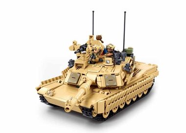 Sluban Model Bricks M38-B1365 Bitevní tank M1A2 Abrams TUSK II 2v1/ figurek|dílků: 2|988 / od 6 let