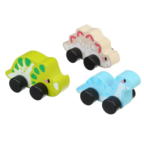 CUBIKA 15597 Veselí dinosauři - dřevěný set 3 díly / od 18 měsíců