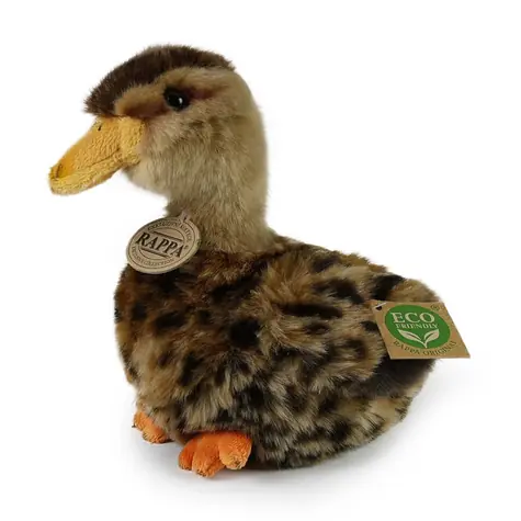 RAPPA Plyšová kachna divoká 19 cm / ECO-FRIENDLY / od 0 měsíců 