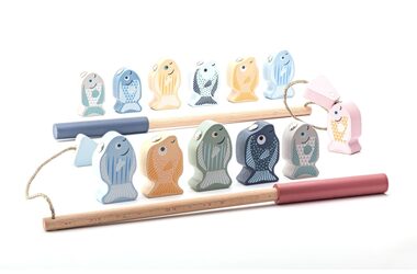 CUBIKA Pastel 16037 13739 Rybolov - dřevěná hra / 14 dílů / od 2 let