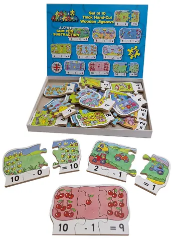 Just Jigsaws 791 Odčítání - dřevěné puzzle 30 dílů / od 3 let