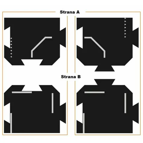 TODDLEROAD 2034 - KŘIŽOVATKY - flexibilní silnice - 2 silikonové puzzle díly / od 12 měsíců