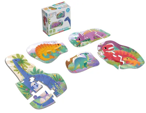 KukiKuk 80006 Véééliké puzzle Dinosauři / od 2 let
