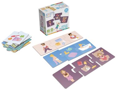 KukiKuk 80042 Véééliké puzzle trio Můj den / od 2 let
