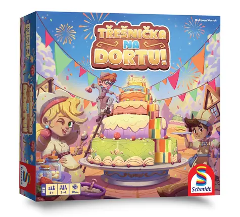 Asmodee Třešnička na dortu / Počet hráčů: 2-4 / Délka hry: 20 minut / od 6 let