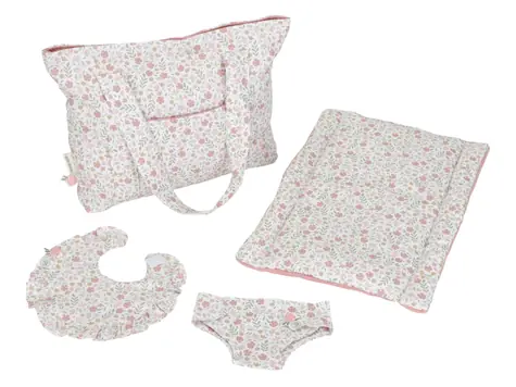 Little Dutch Přebalovací taška pro panenky Soft Flowers / od 3 let