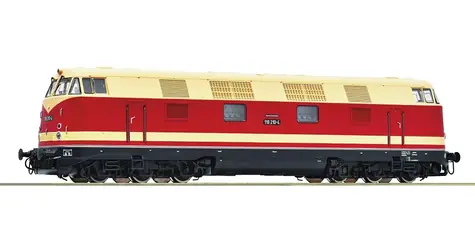 Roco 7300060 Dieselová lokomotiva 118 210-4 DR IV / měřítko H0 (1:87) / délka 224 mm / rádius 358 mm / od 15 let