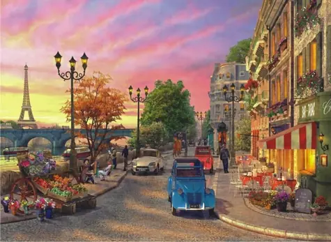 ANATOLIAN Puzzle Západ slunce nad Seinou / 1000 dílků / od 12 let