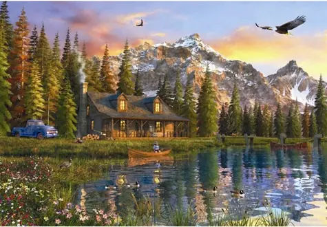 ANATOLIAN Puzzle Roubenka u jezera / 2000 dílků / od 12 let