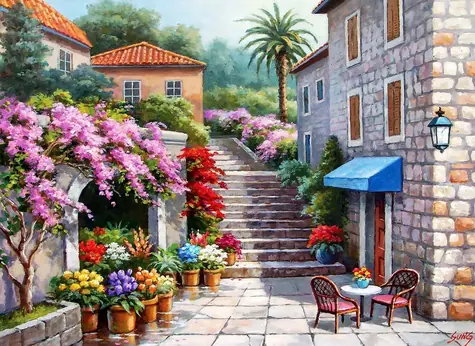 ANATOLIAN Puzzle Květinářství na jaře / 260 dílků / od 8 let