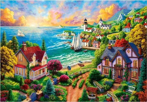 ANATOLIAN Puzzle Vesnička u moře / 260 dílků / od 8 let