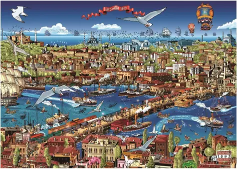 ANATOLIAN Puzzle Istanbul 1895 / 3000 dílků / od 14 let