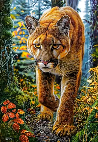 Castorland 152261-2 Puzzle Puma americká v lese / 1500 dílků / od 9 let