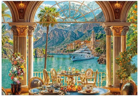 Castorland 152285-2 Puzzle Středomořský dezert / 1500 dílků / od 9 let