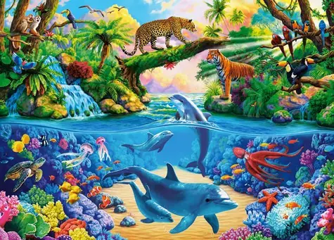 Castorland 27576 Puzzle Divoká příroda / 260 dílků / od 8 let