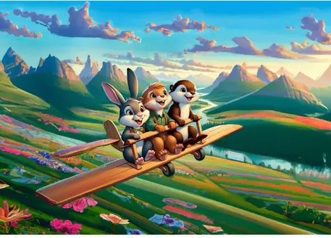 ART PUZZLE 35409 Puzzle Odvážní piloti / 100 dílků / od 5 let