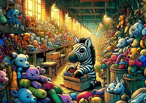 ART PUZZLE 35410 Puzzle Továrna na hračky / 100 dílků / od 5 let