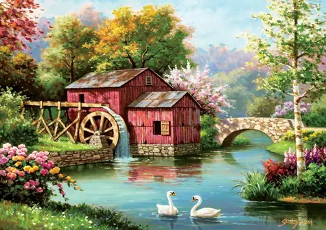 ART PUZZLE 5188 Puzzle Starý červený mlýn / 1000 dílků / od 15 let
