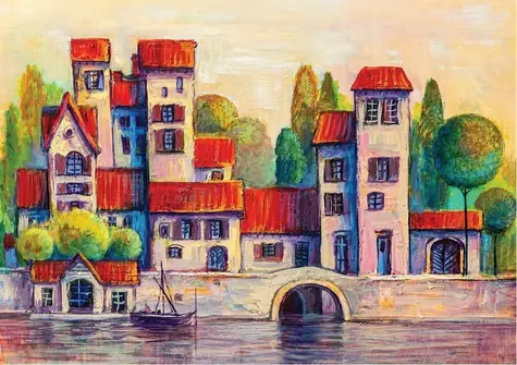 ART PUZZLE 5213 Puzzle Přírodní město / 1000 dílků / od 15 let