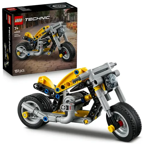 LEGO® Technic 42225 Žlutá motorka / Počet dílků: 151 / od 7 let