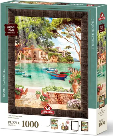 ART PUZZLE 5662 Puzzle s rámem a lepidlem 3v1 Dobré ráno / 1000 dílků / od 15 let