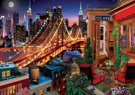 ART PUZZLE 5376 Puzzle Brooklyn z terasy / 1500 dílků / od 15 let