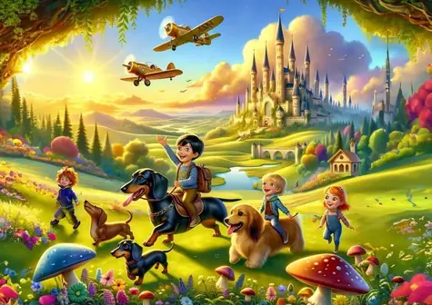 ART PUZZLE 35544 Puzzle Roztomilá hradní návštěva / 200 dílků / od 7 let