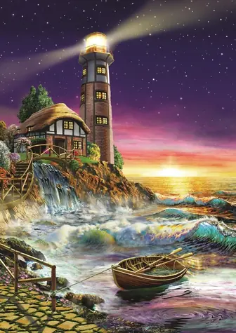ART PUZZLE 4210 Puzzle Západ slunce u majáku / 500 dílků / od 8 let