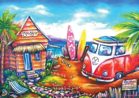 ART PUZZLE 5027 Puzzle Surfařský kemp / 260 dílků / od 8 let