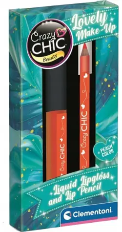 Clementoni Crazy Chic Rtěnka s konturovací tužkou Tropical Peach / od 6 let