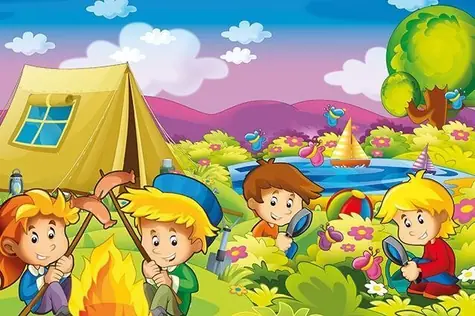 ART PUZZLE 5872 Dřevěné puzzle Zvědaví táborníci / 25 dílků / od 4 let
