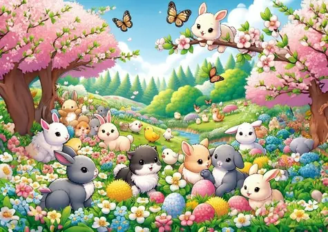 ART PUZZLE 35046 Puzzle Setkání zajíčků / 25 dílků / od 3 let