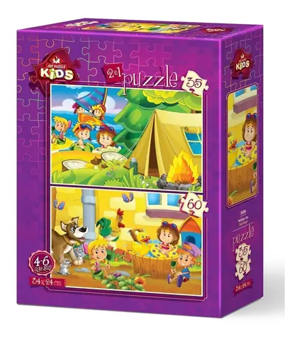 ART PUZZLE 5584 Puzzle Prázdninové potěšení / 35+60 dílků / od 4 let