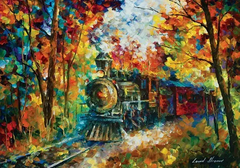 ART PUZZLE 5096 Puzzle Podzimní vlak / 500 dílků / od 8 let