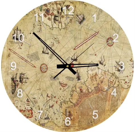ART PUZZLE 4297 Puzzle hodiny Mapa kapitána Reise / 570 dílků / od 14 let