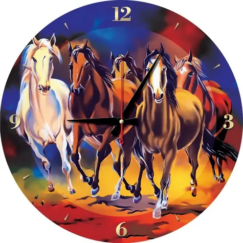 ART PUZZLE 5004 Puzzle hodiny Koně / 570 dílků (včetně rámu) / od 15 let