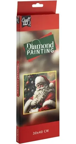 CRAFT ID Diamantové malování Santa 30x40cm