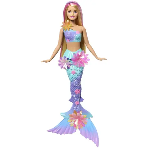 Mattel Barbie kouzelná květinová mořská panna - BLONDÝNKA / od 3 let