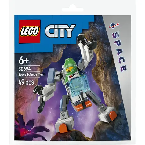 LEGO® City 30694 Vesmírný vědecký robot / Počet dílků: 49 / od 6 let