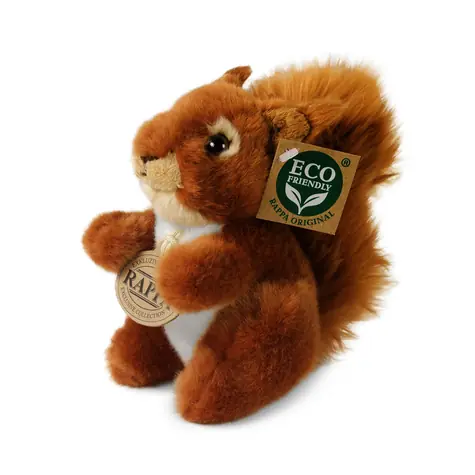 RAPPA Plyšová veverka 16 cm / ECO-FRIENDLY / od 0 měsíců