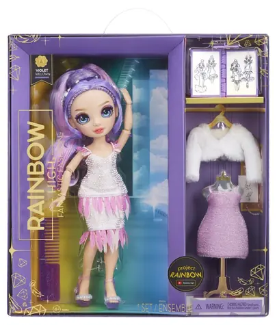 MGA Rainbow High Fantastic fashion panenka - Violet Willow / od 4 let