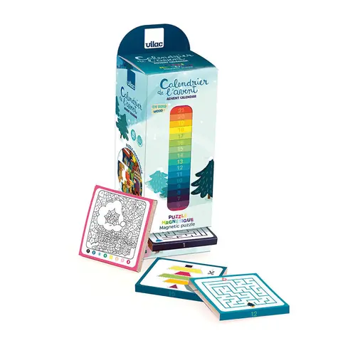 Vilac Adventní kalendář Magnetické puzzle / od 3 let