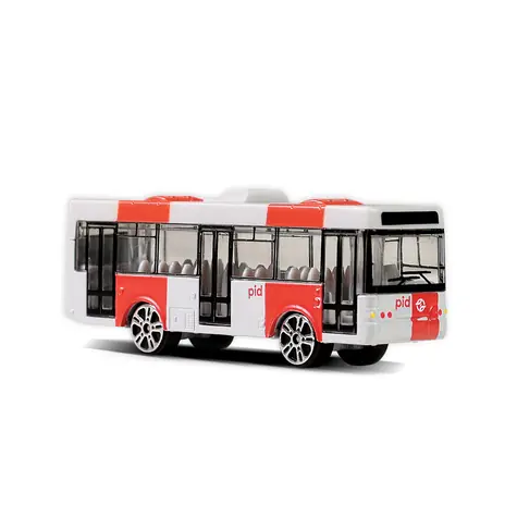 RAPPA 241107 Kovový autobus PID Praha červený 8 cm / od 3 let